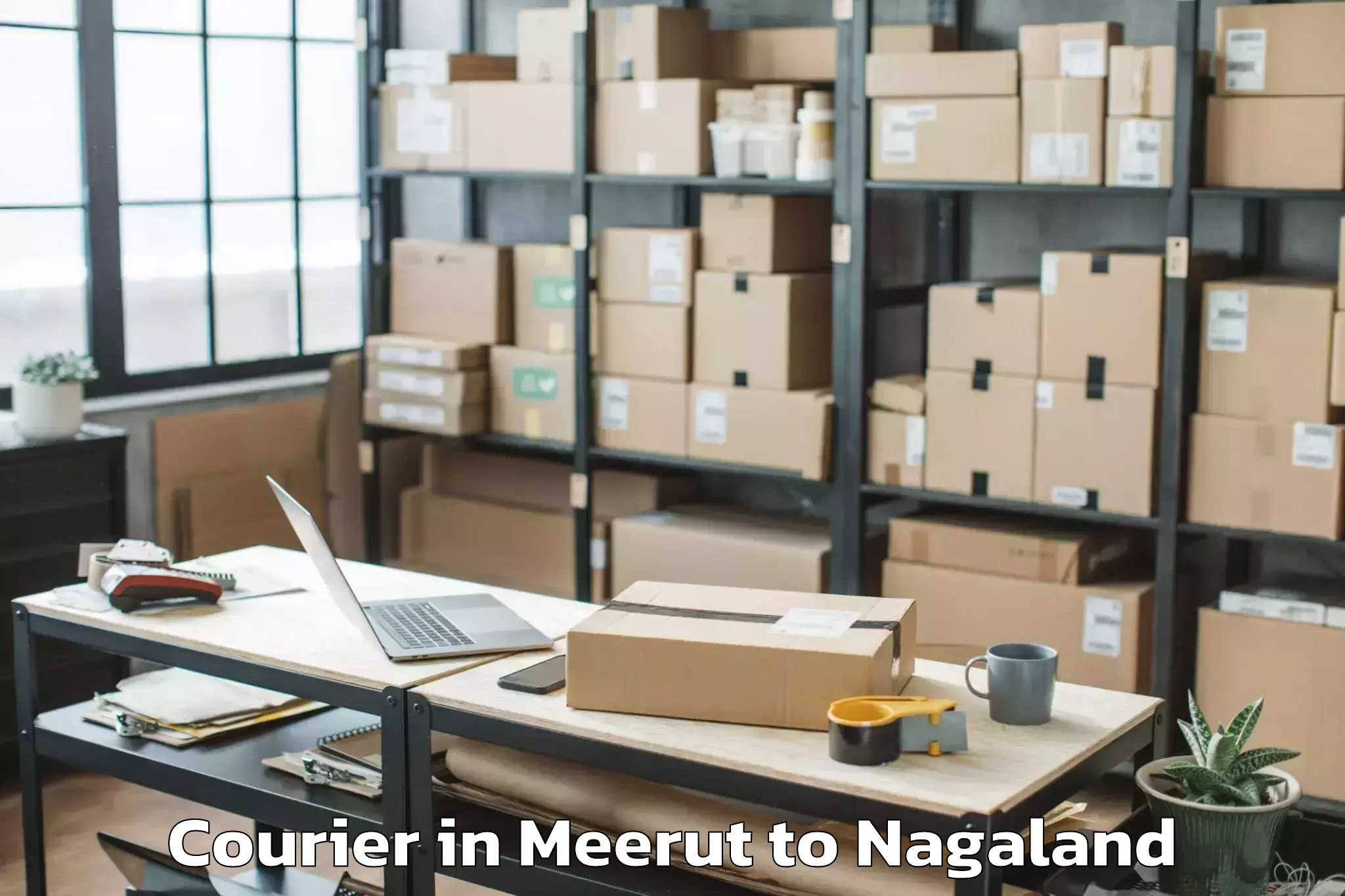 Reliable Meerut to Monyakshu Courier